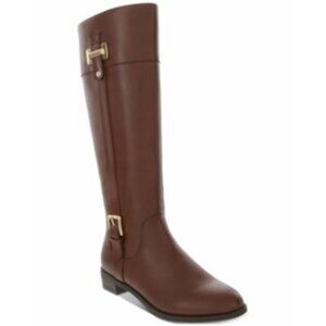 304) Karen Scott Womens Brown Goring Buckle Accent size 6